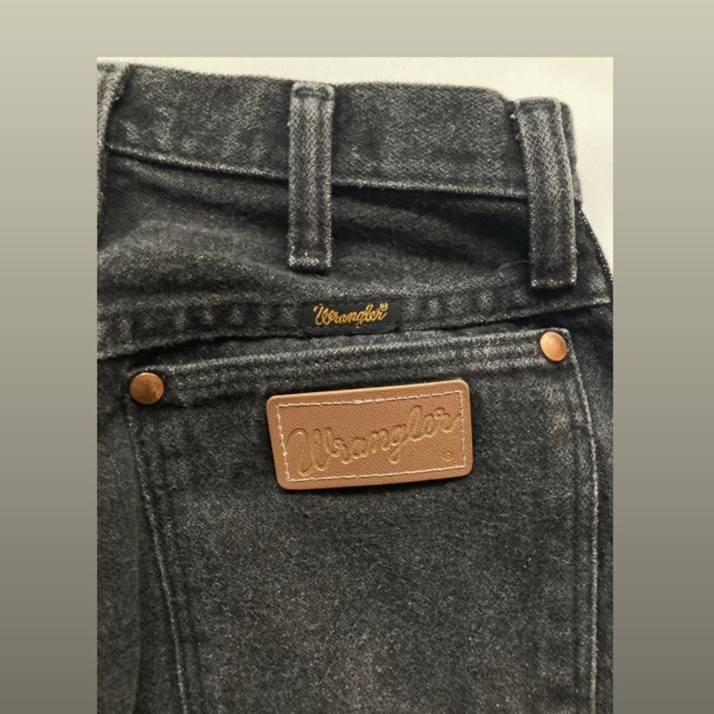 Black High-Rise Wranglers - Picture 3 of 4